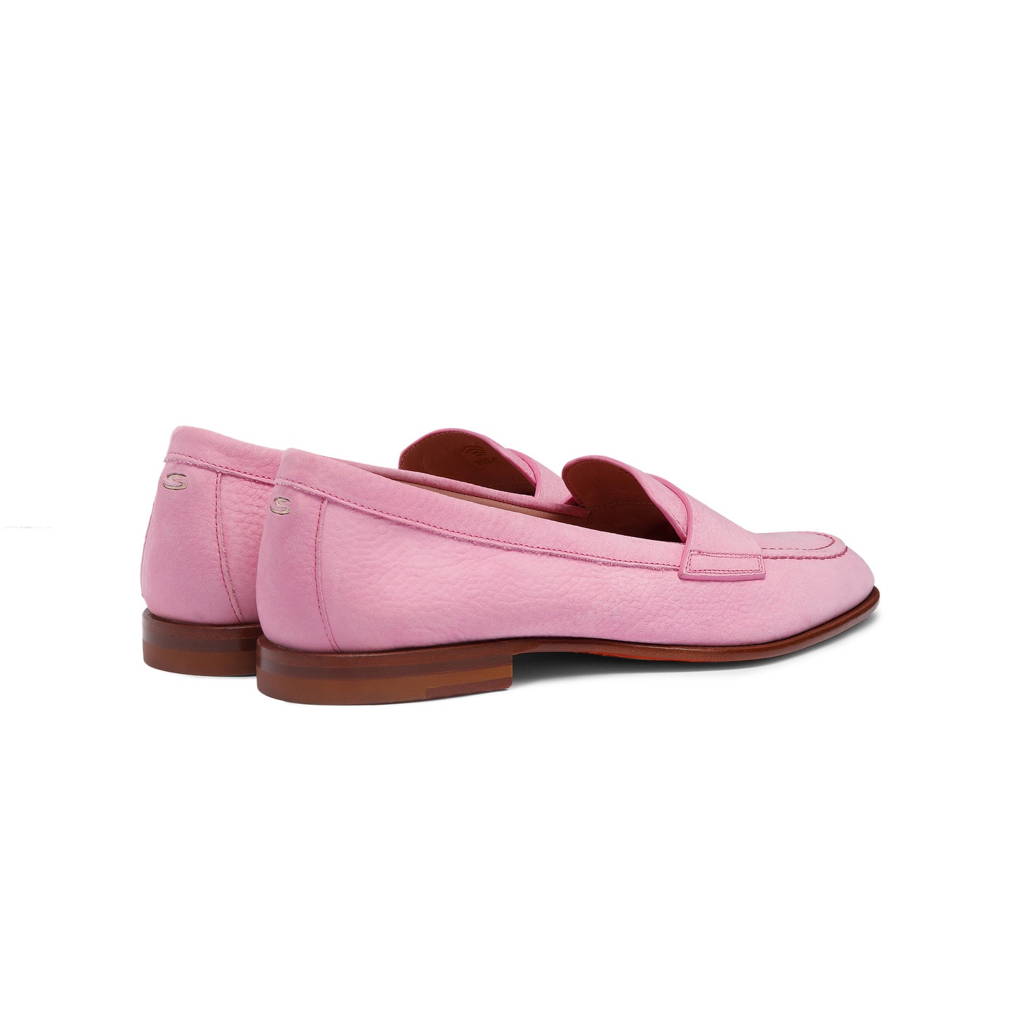 Women’s pink nubuck penny loafer - 4