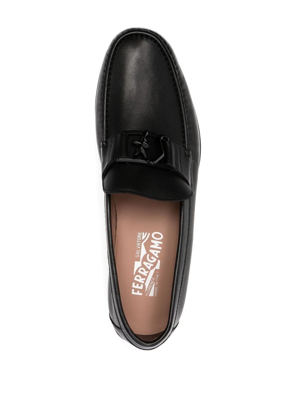 logo-plaque loafers - 4