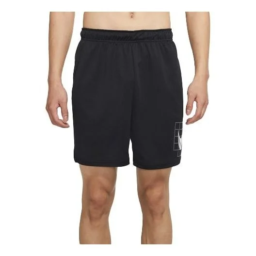 NikeDri-fit Printing Pattern Training Casual Shorts Black CZ2433-010 - 1