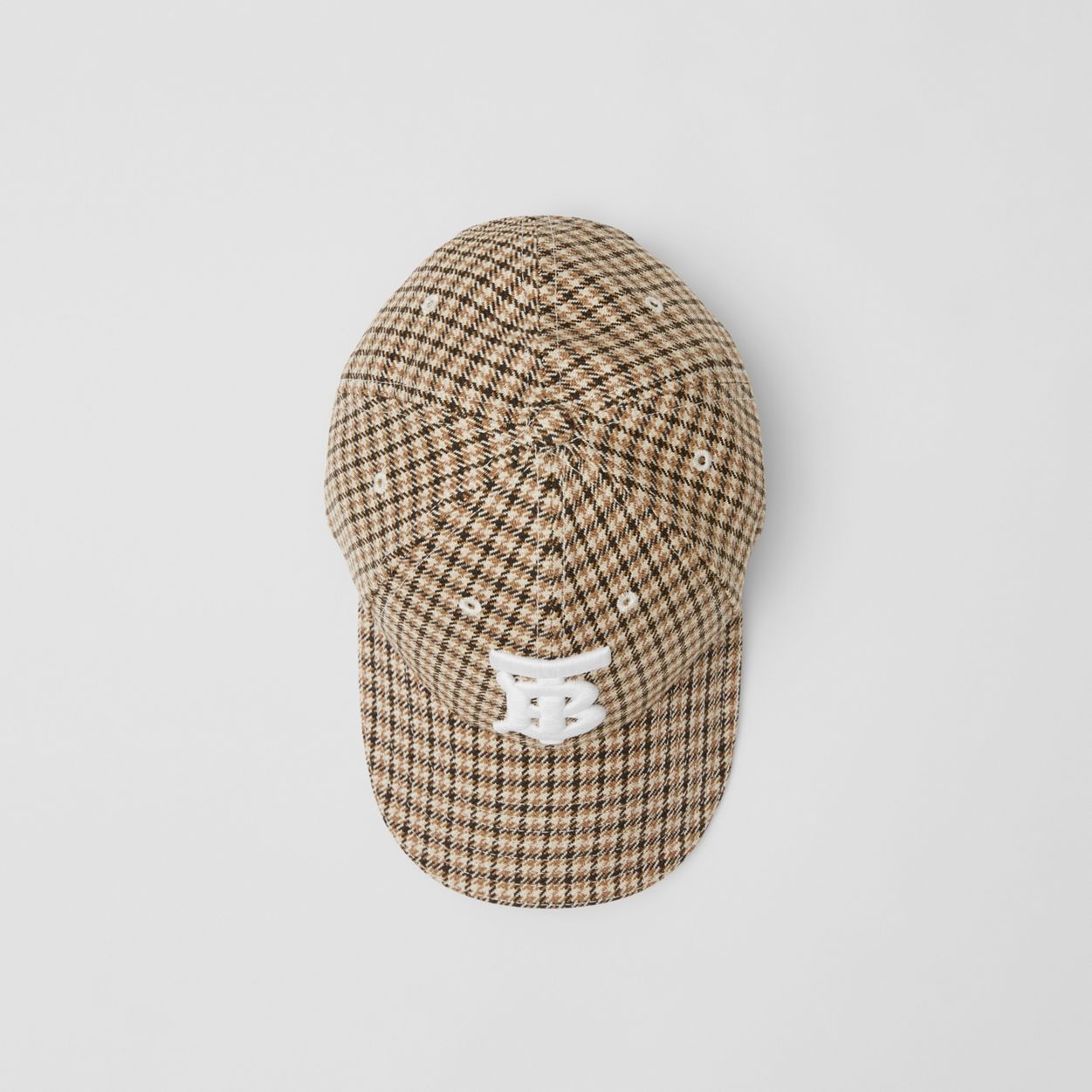 Monogram Motif Houndstooth Check Baseball Cap - 5