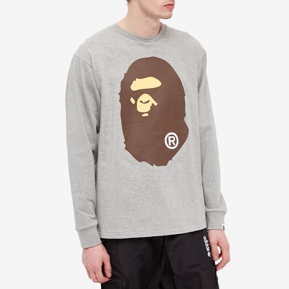 A Bathing Ape Long Sleeve Big Ape Head Tee - 3