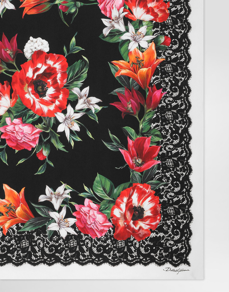 Dolce & Gabbana 90x90 silk twill foulard outlook
