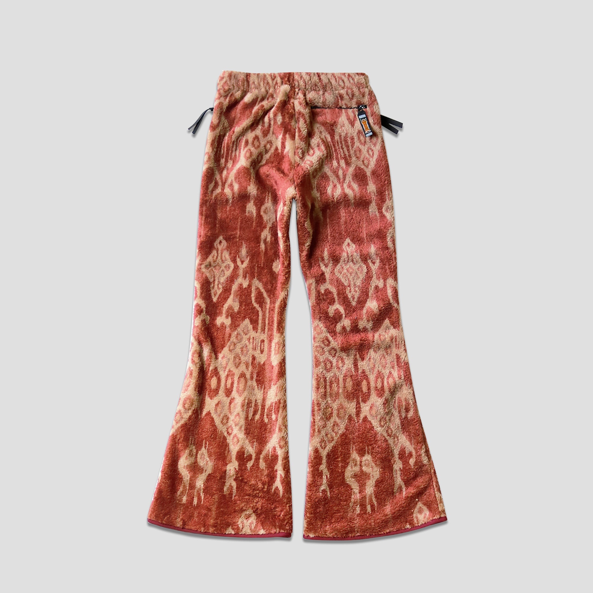 JAVA KASURI FLEECE FLARE PANTS - RED - 6