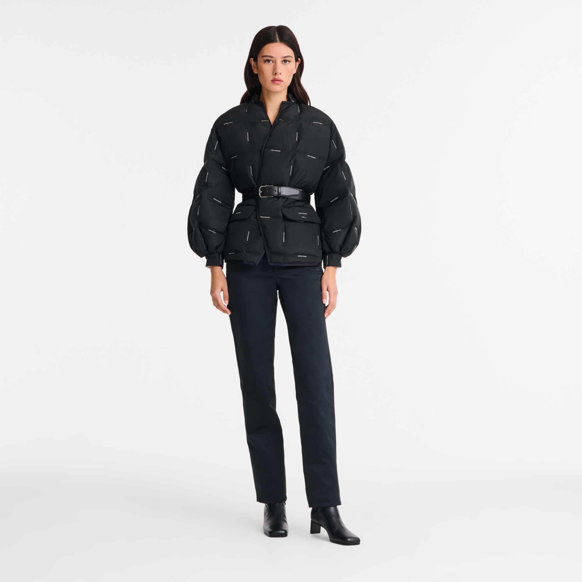 Black - Quilted techno-taffeta - 2