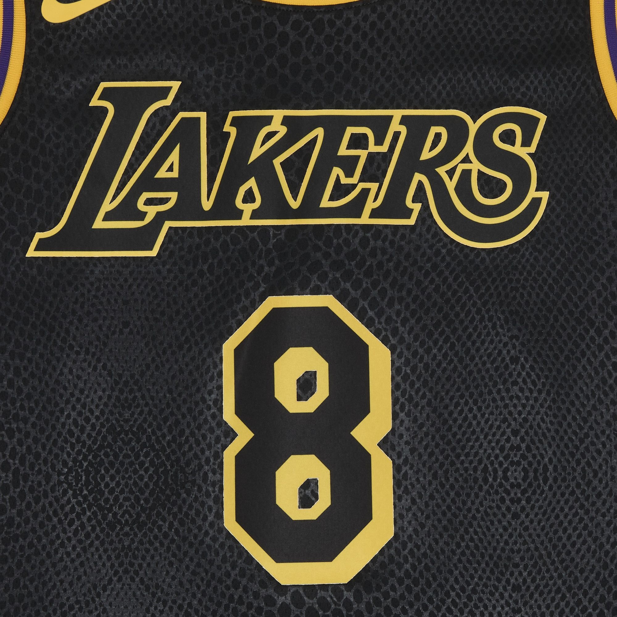 Nike Kobe Mamba Mentality Los Angeles Lakers City Edition Swingman Jersey 'Black' - 3