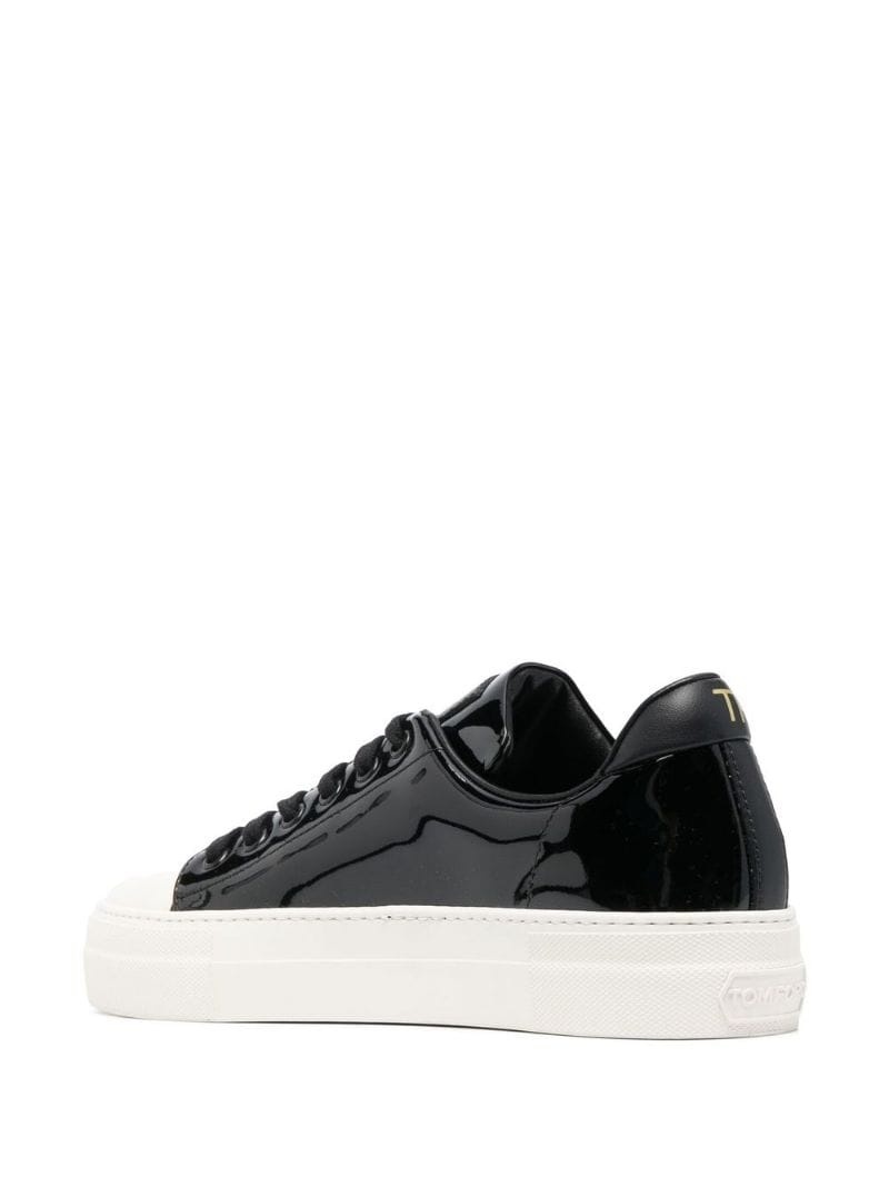 calf leather sneakers - 3