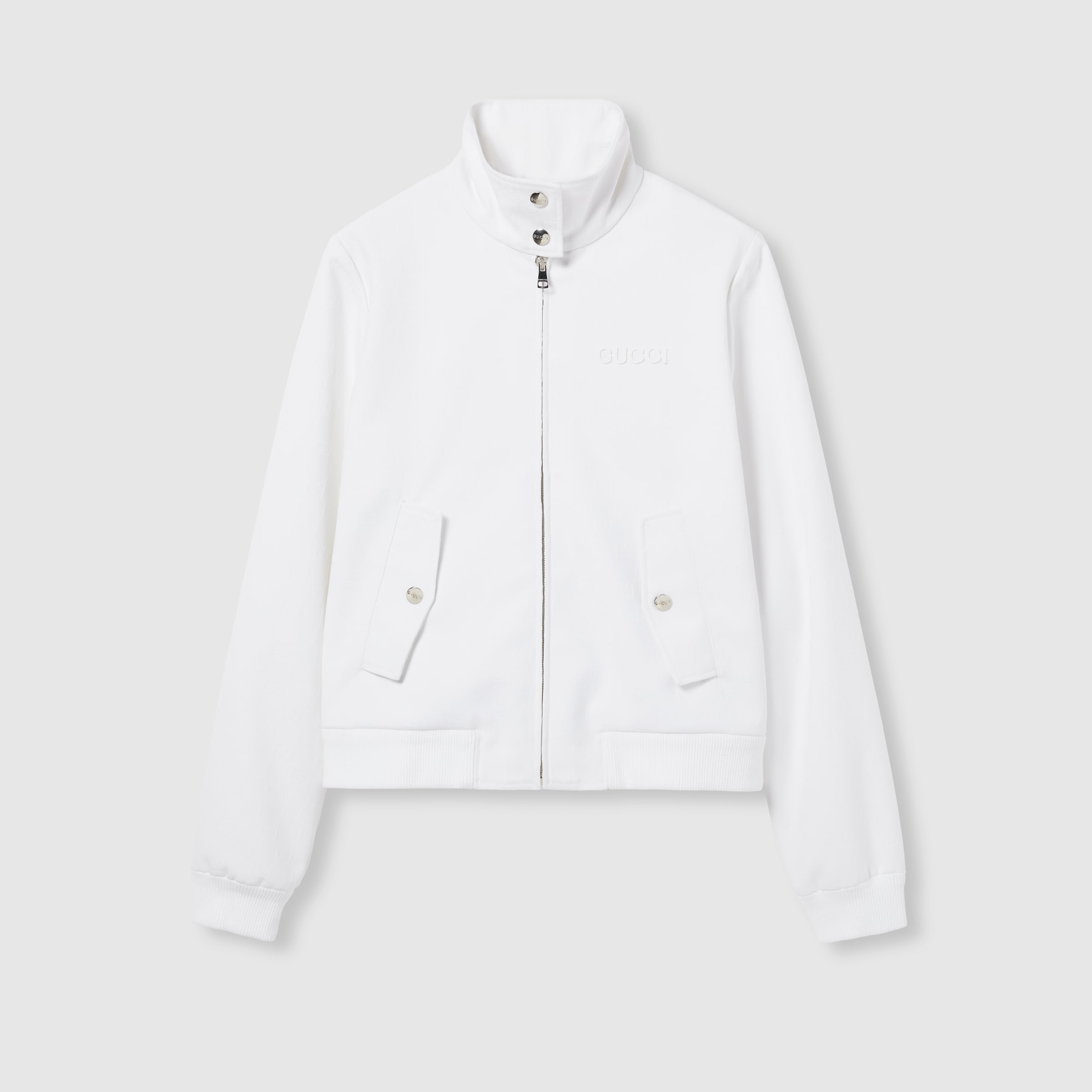 GG jacquard zip jacket - 1