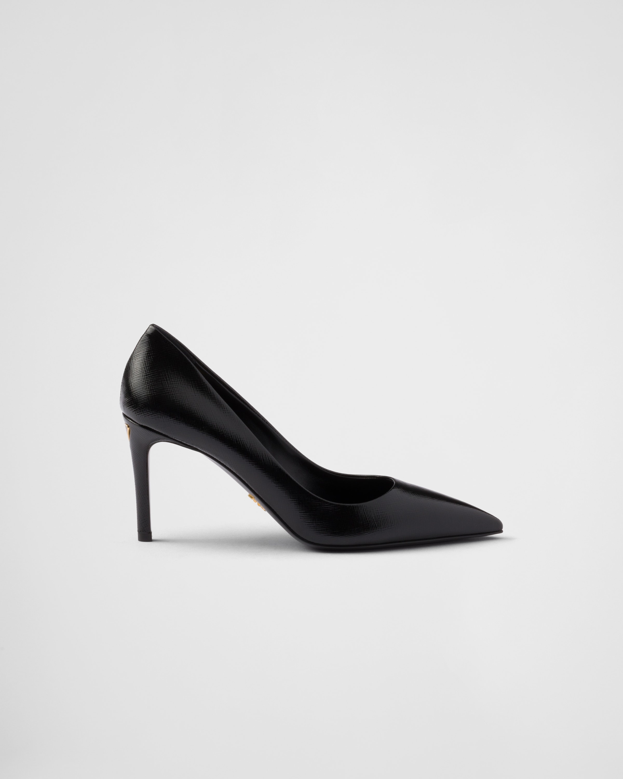 Patent Saffiano leather pumps - 2