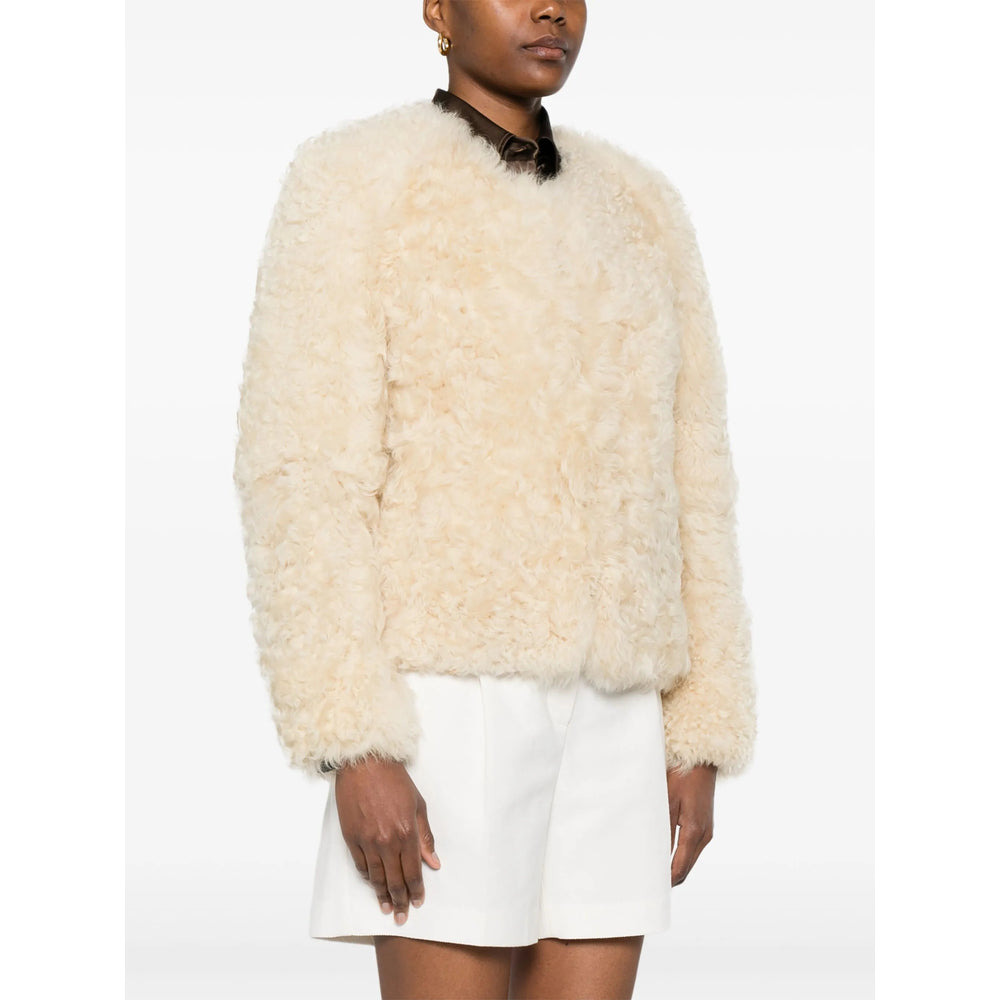 Tom Ford Neutrals Jackets - Faux Fur & Shearling Jackets Women - 3