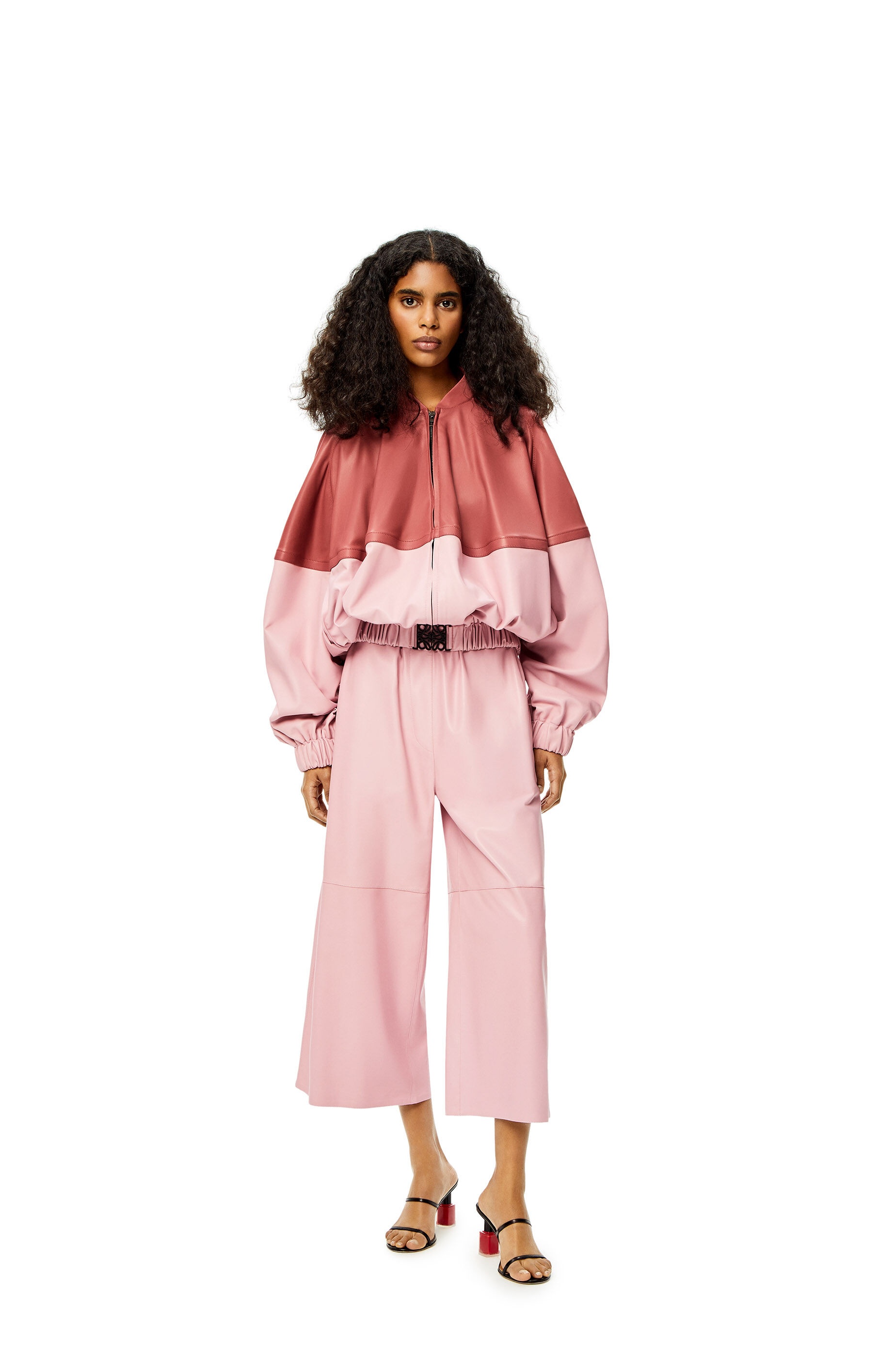 Cropped elasticated trousers - 2