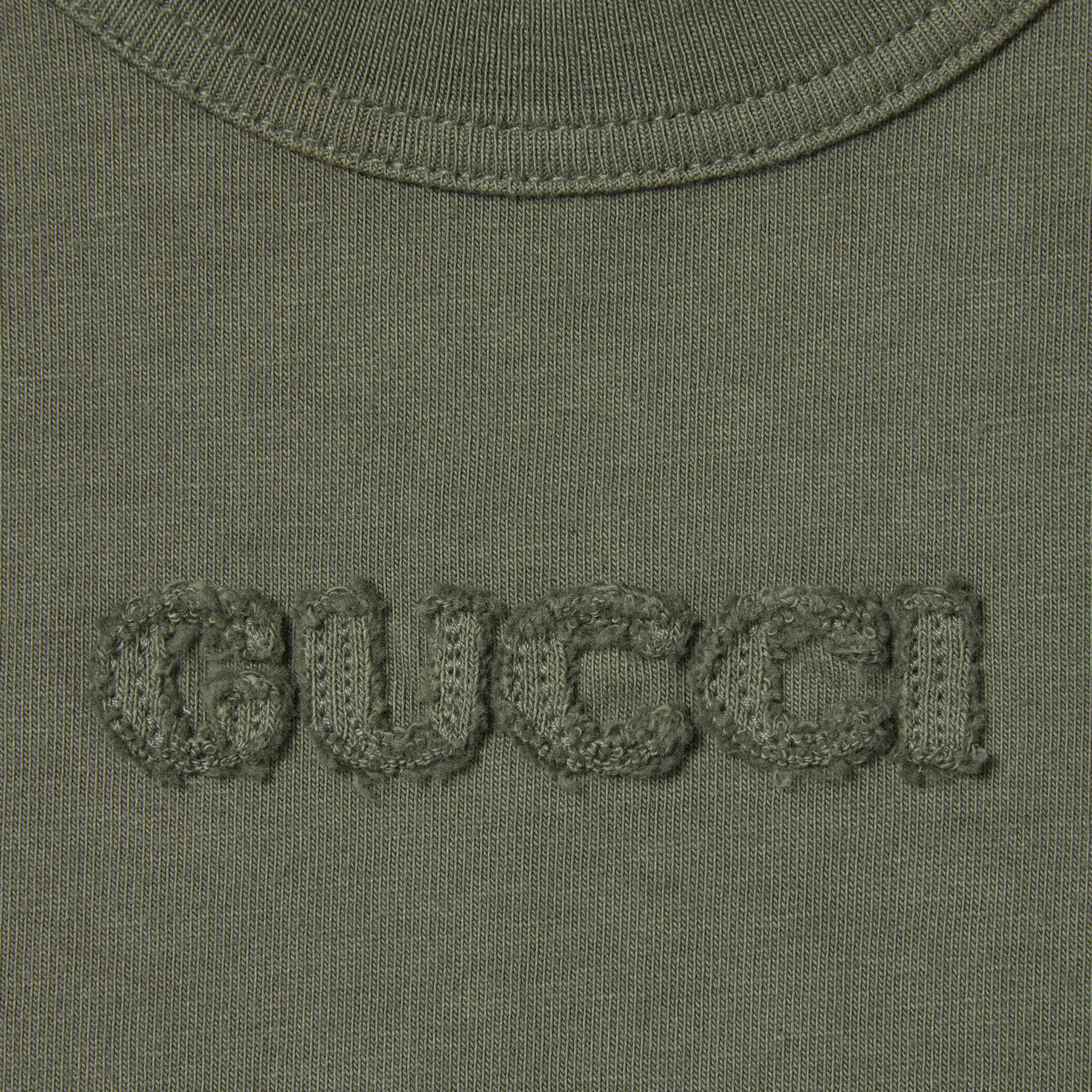 Embroidered cotton jersey T-shirt - 7