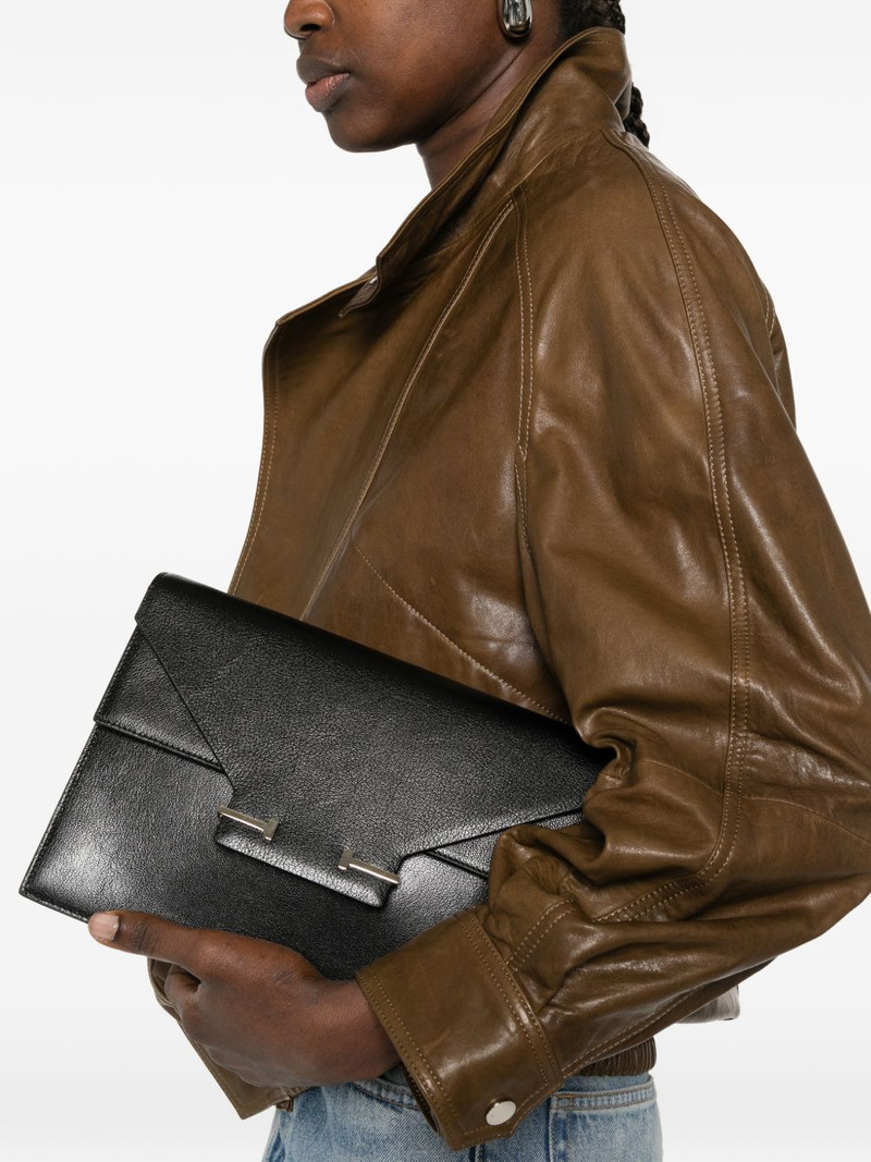 TOM FORD logo-plaque clutch bag outlook