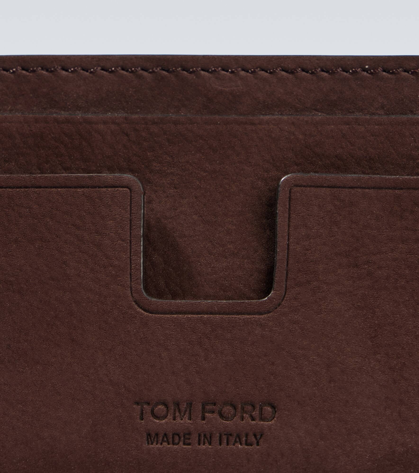 T Line leather card holder - 3