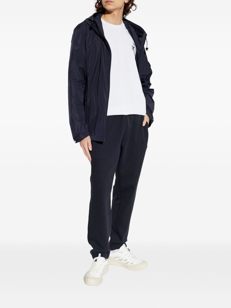 Moncler logo-patch cotton track pants outlook