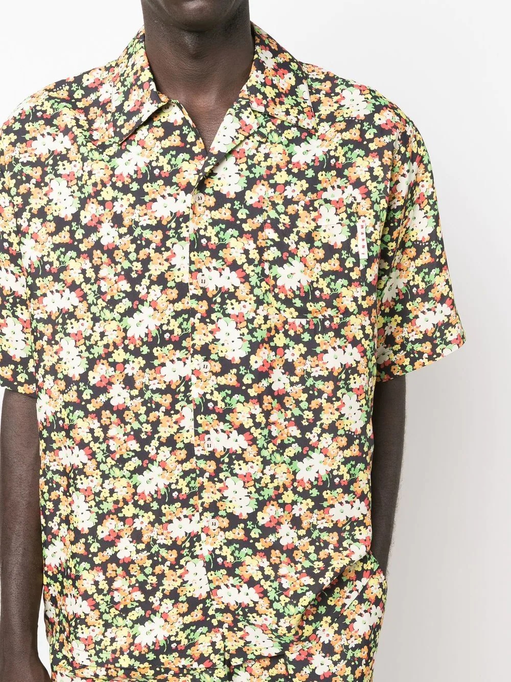 floral short-sleeve shirt - 5
