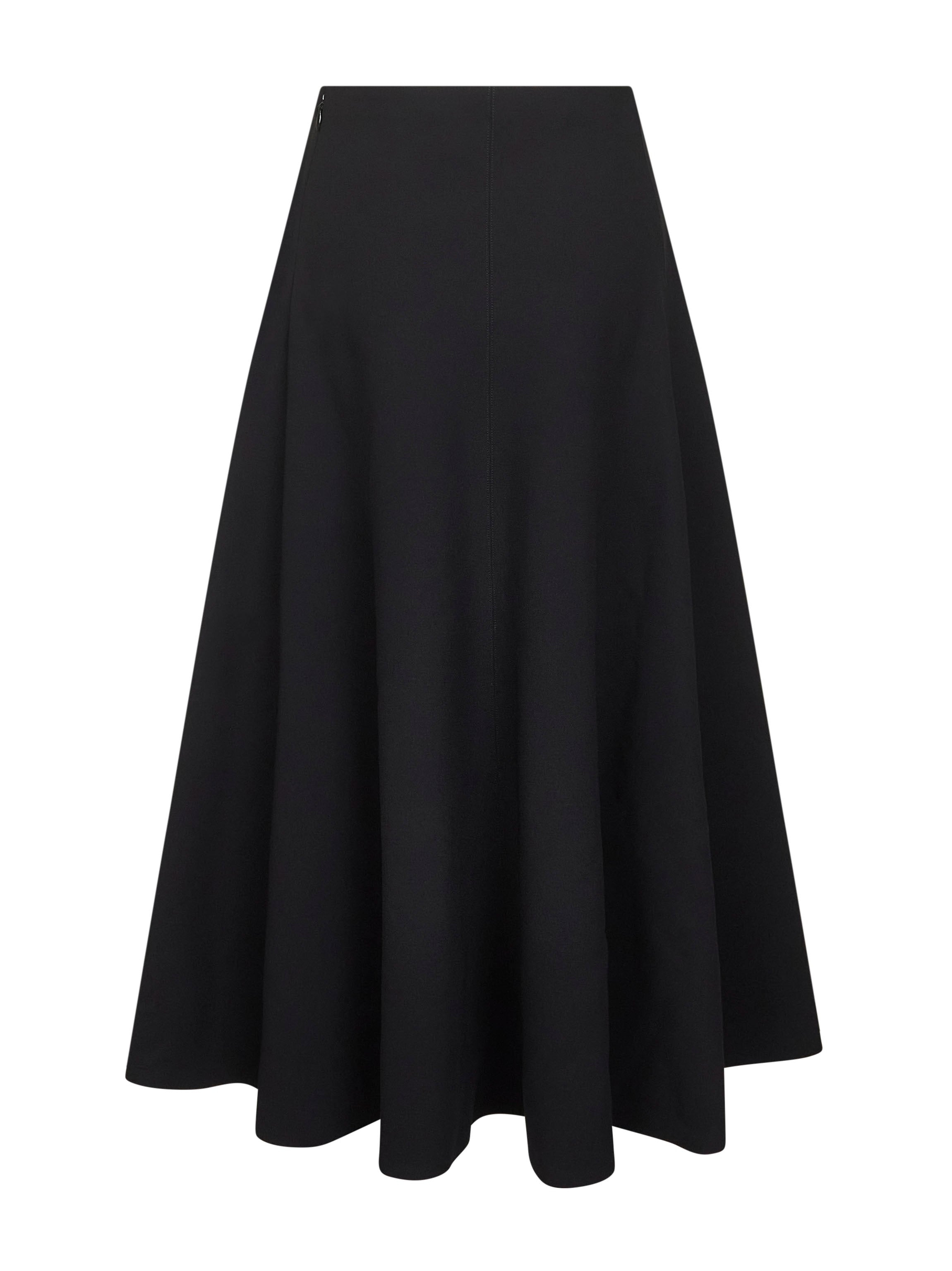 Jacquemus Women Black The Triangle Flared Maxi Skirt - 2