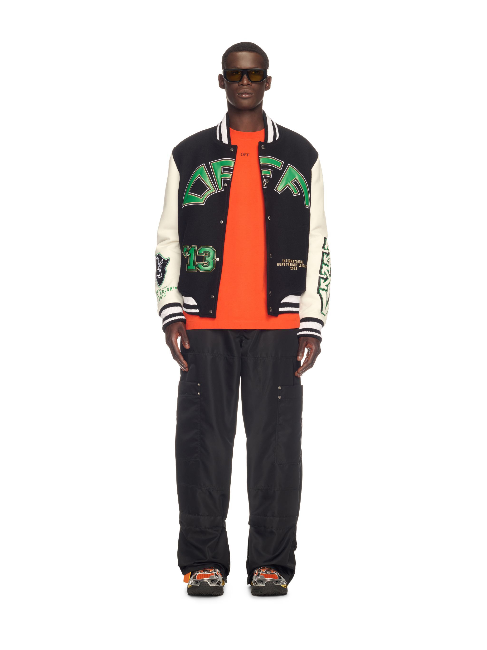Crocodile Wool/leather Varsity Jacket - 2