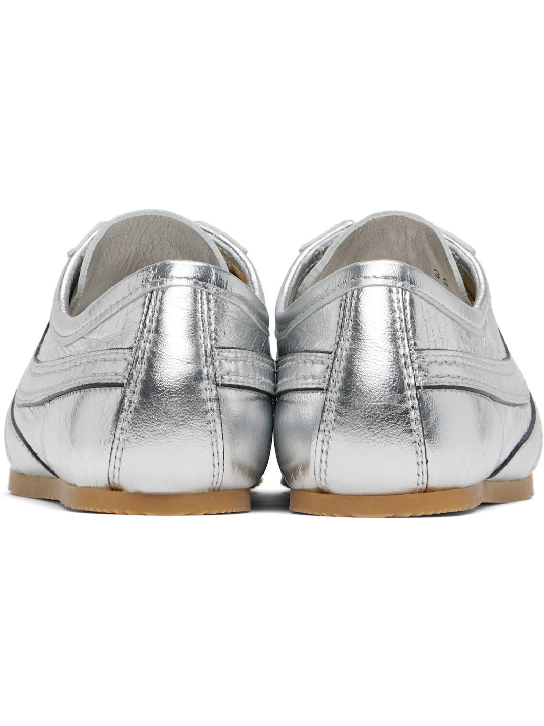 Silver Metallic Sneakers - 2