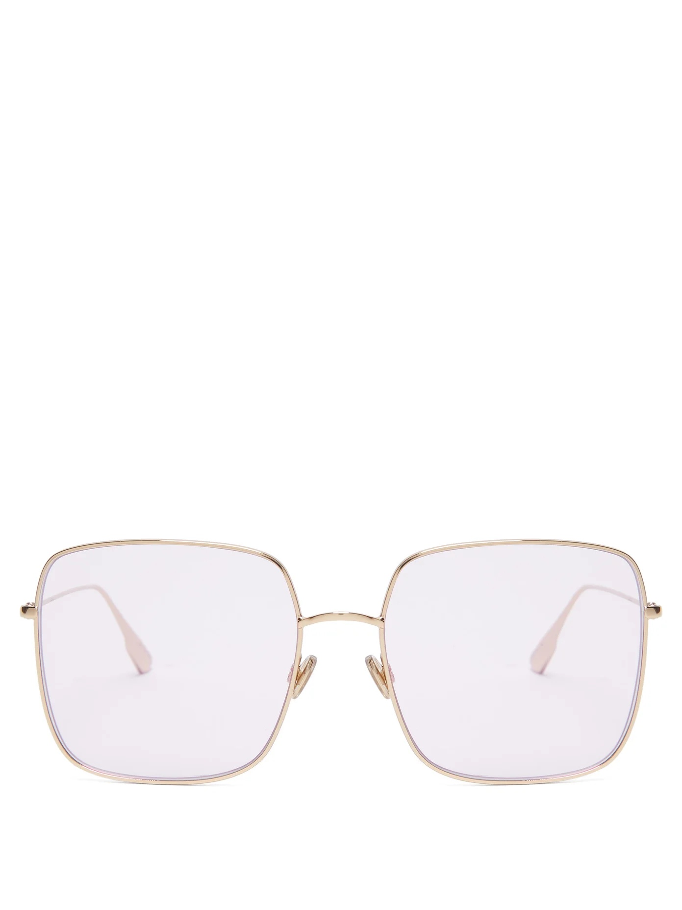 DiorStellaire iridescent square metal sunglasses - 1