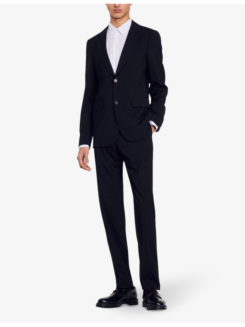 Sandro Single-breasted virgin-wool jacket outlook