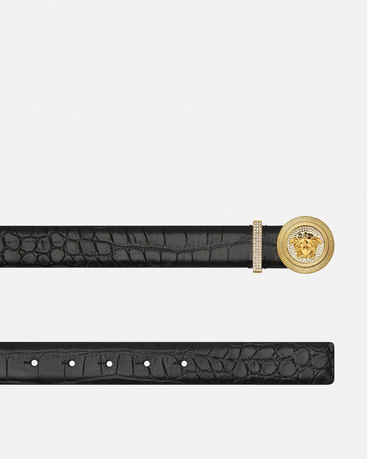 Medusa Biggie Croc-Effect Belt 1.2" / 3 cm - 2