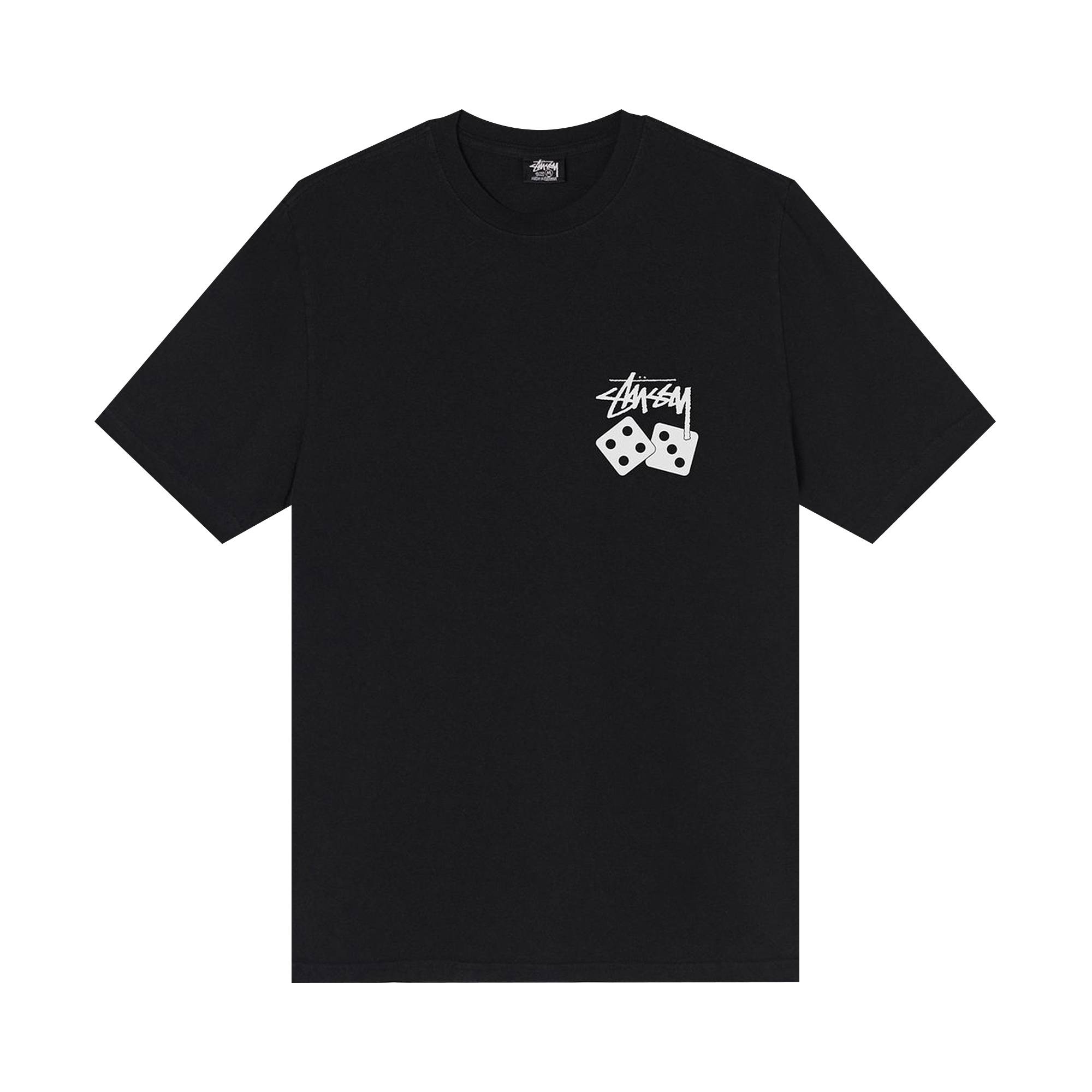 Stussy Dice Pigment Dyed Tee 'Black' - 1