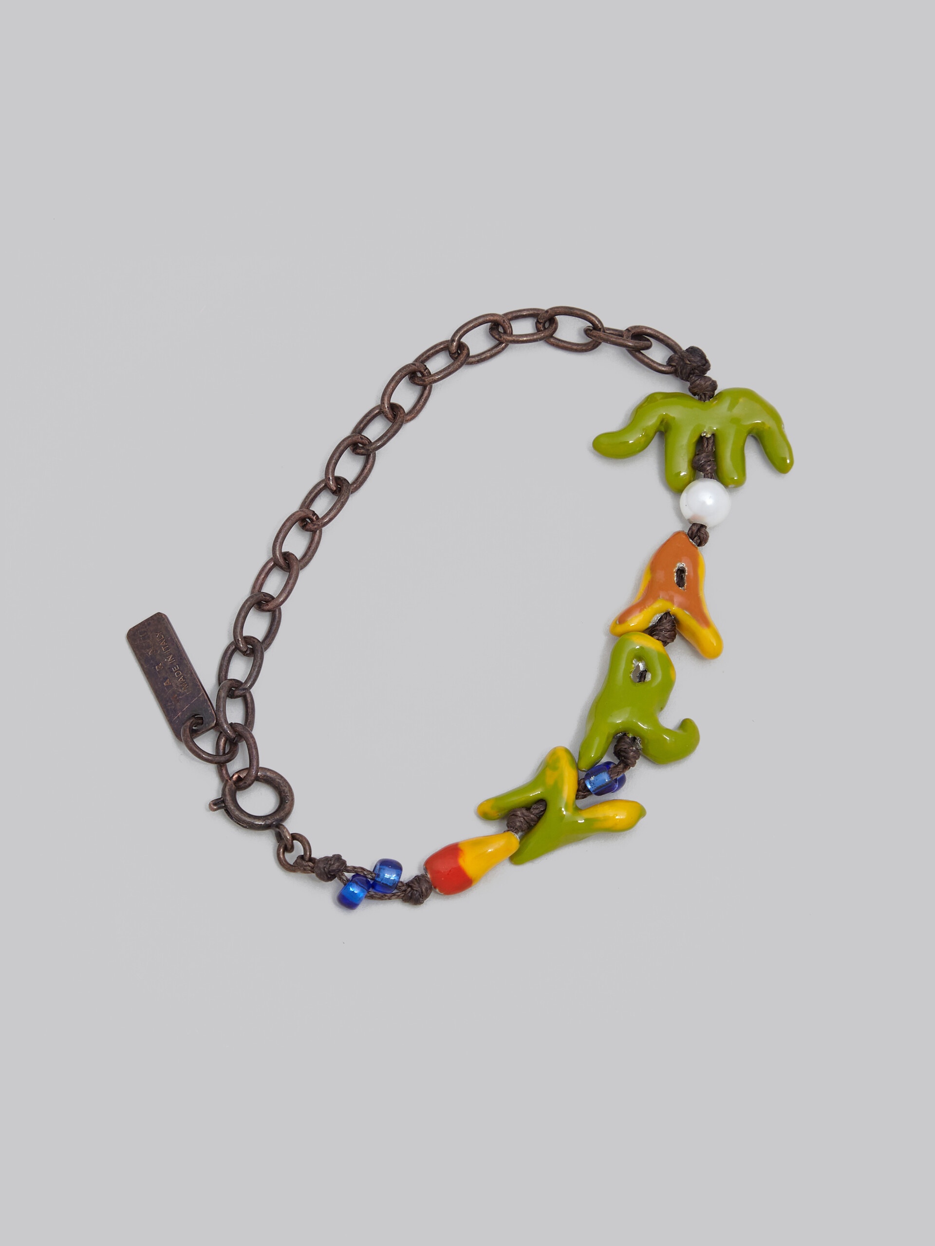 MARNI X NO VACANCY INN - BRACELET WITH GREEN RED AND YELLOW PENDANTS - 3