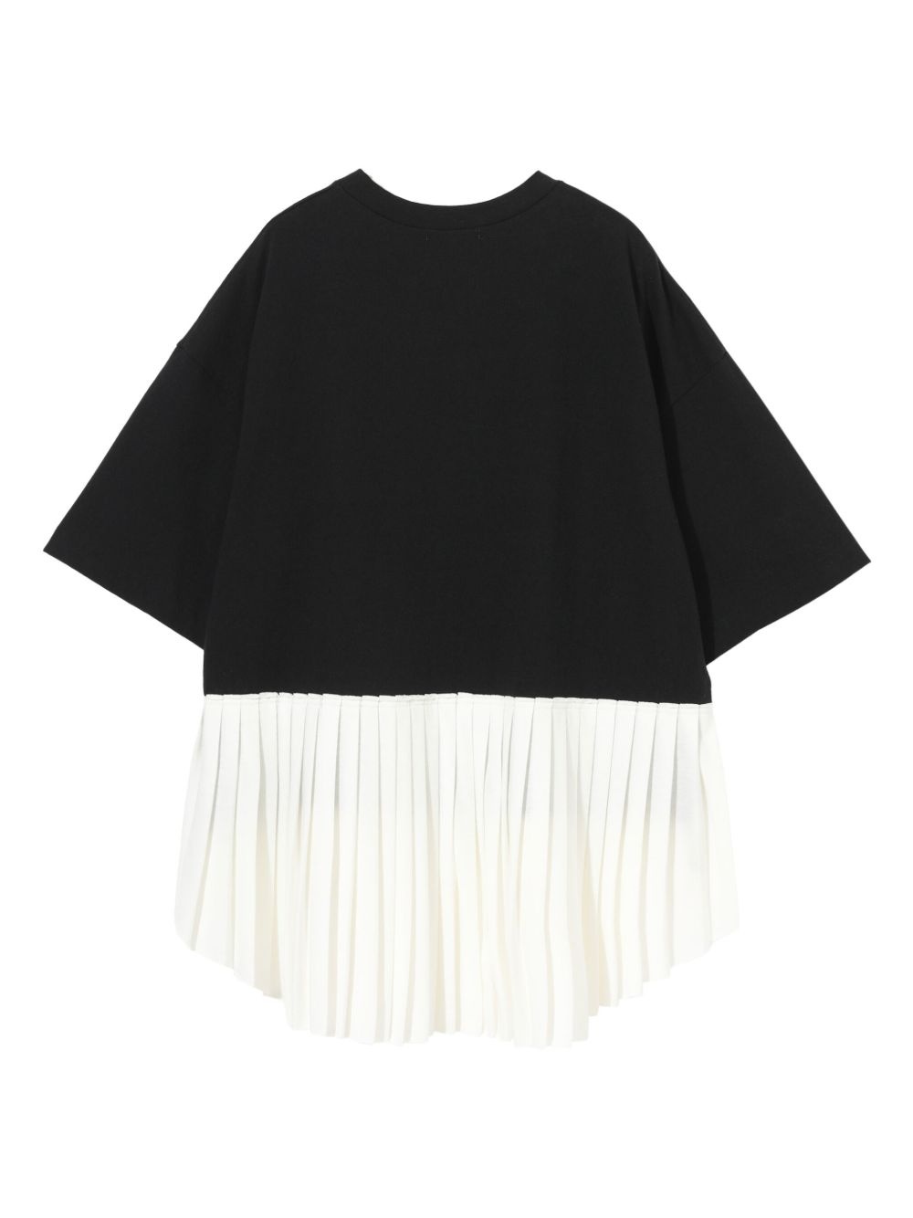 pleated hem T-shirt - 2