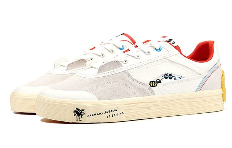 Li-Ning (WMNS) Li-Ning Steven Harrington x Ollie Skate Shoes 'White Grey Red' AETR004-1 outlook