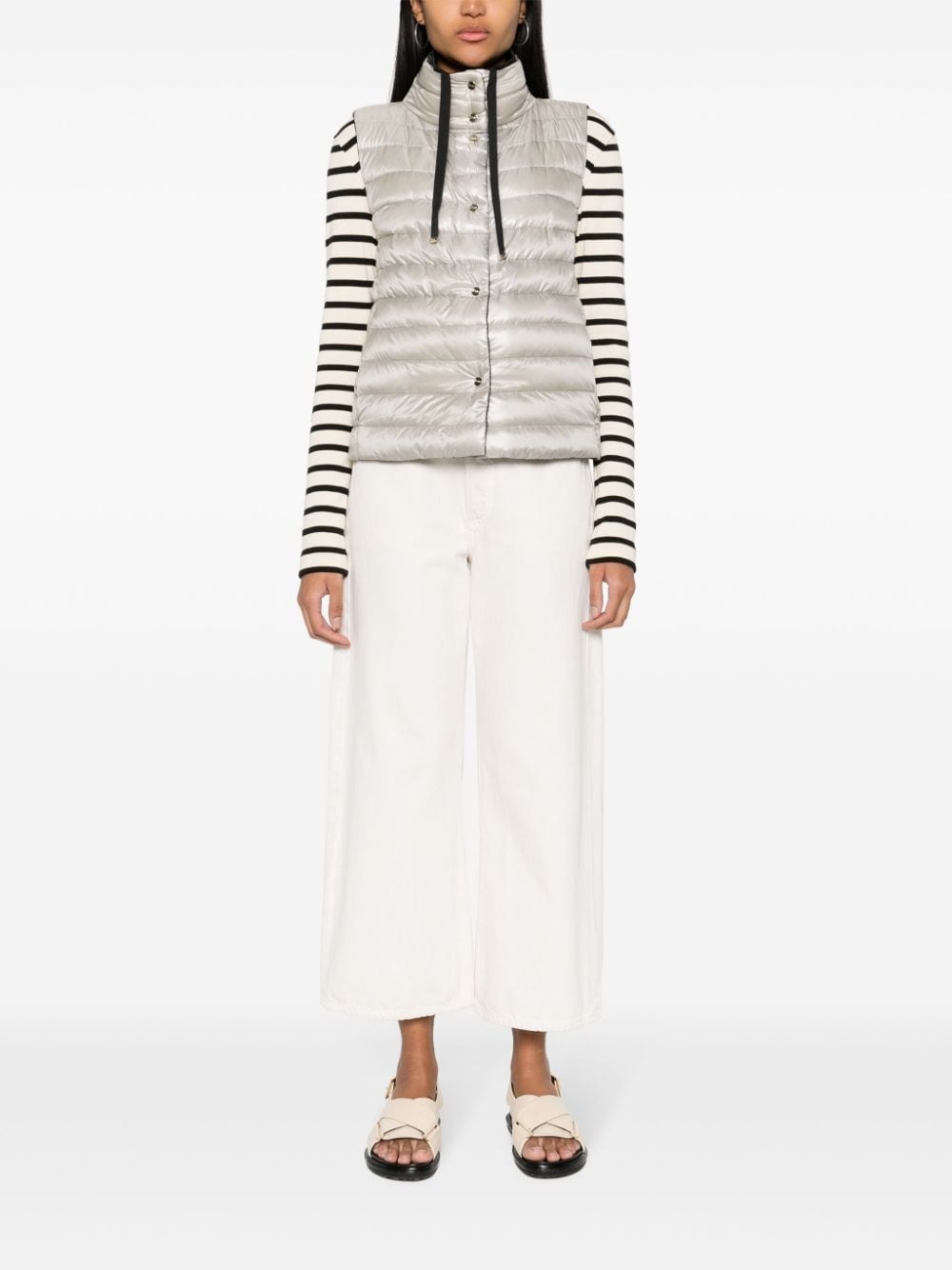 padded quilted gilet - 6