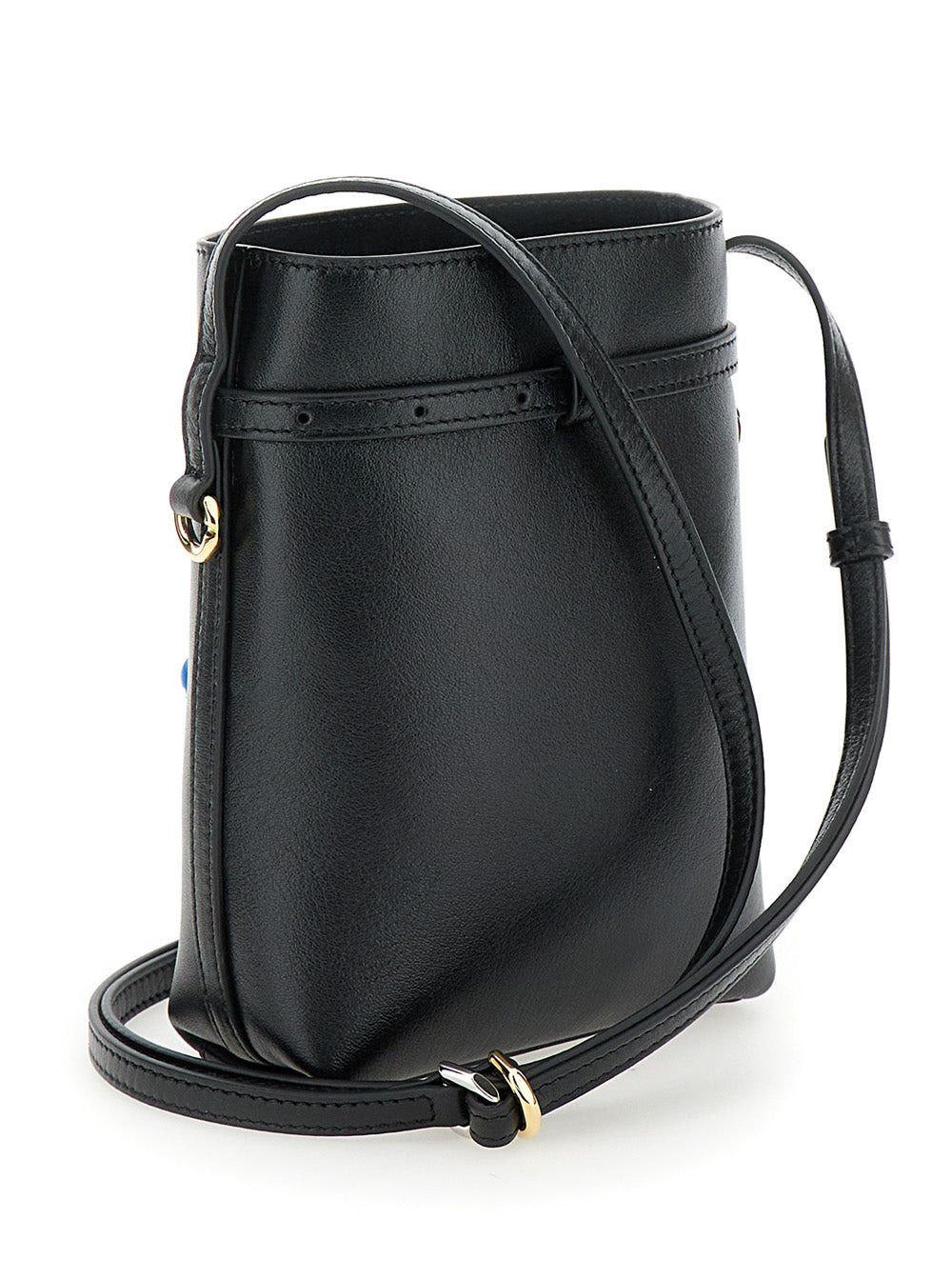 Givenchy Women 'Voyou' Black Crossbody Bag With Laminated Logo And Buckle In Leather Woman - 3
