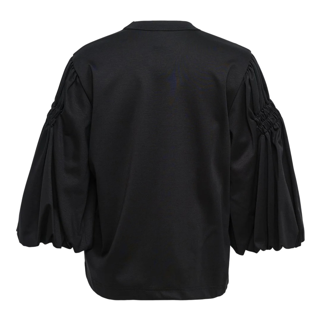 Cotton Broad X Polyester Satin Top - 2