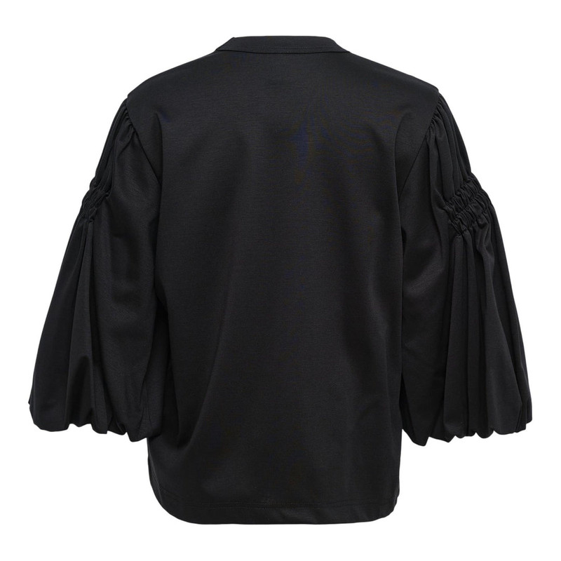 Noir Kei Ninomiya Cotton Broad X Polyester Satin Top outlook