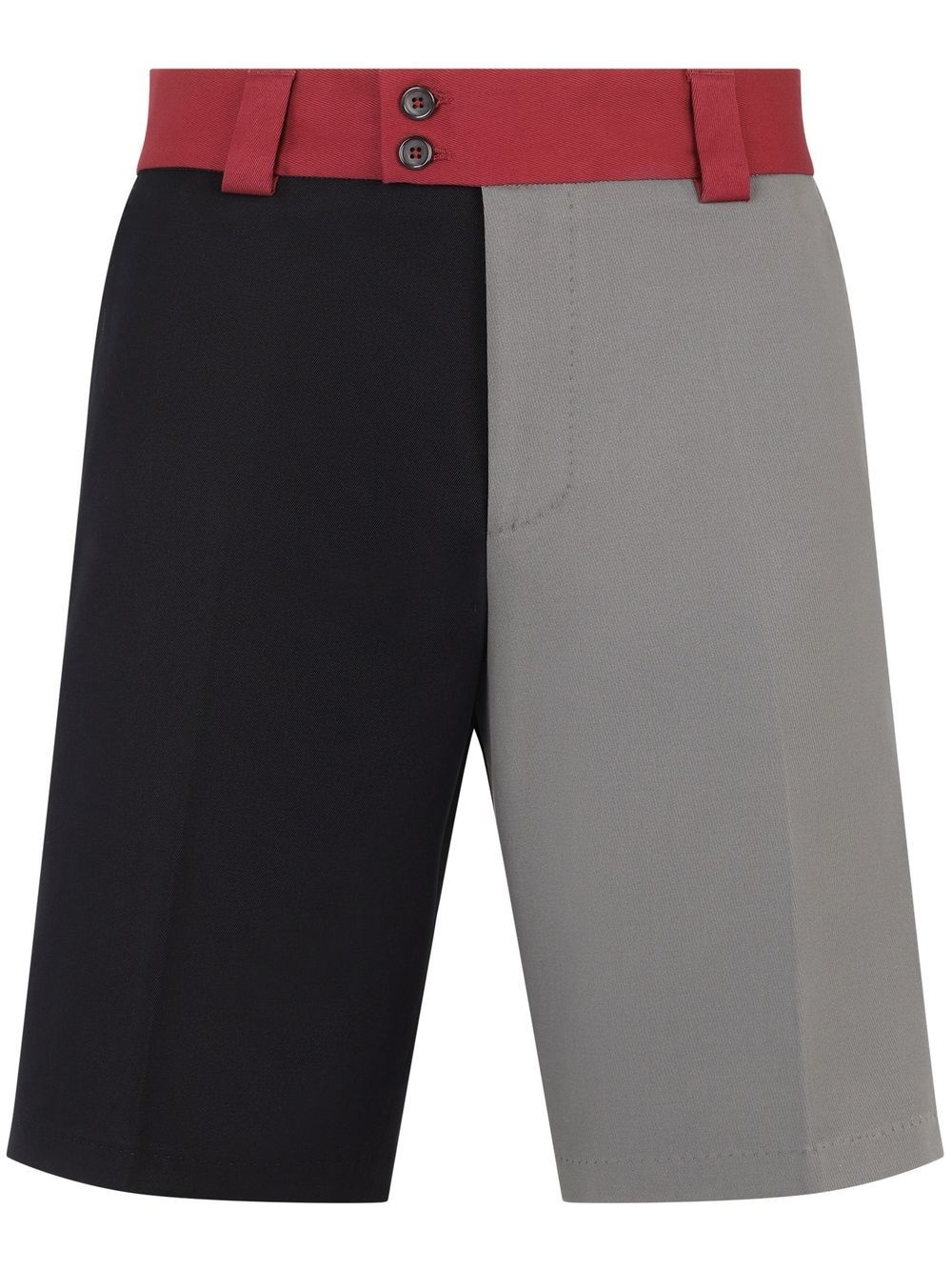 colour-block tailored shorts - 1