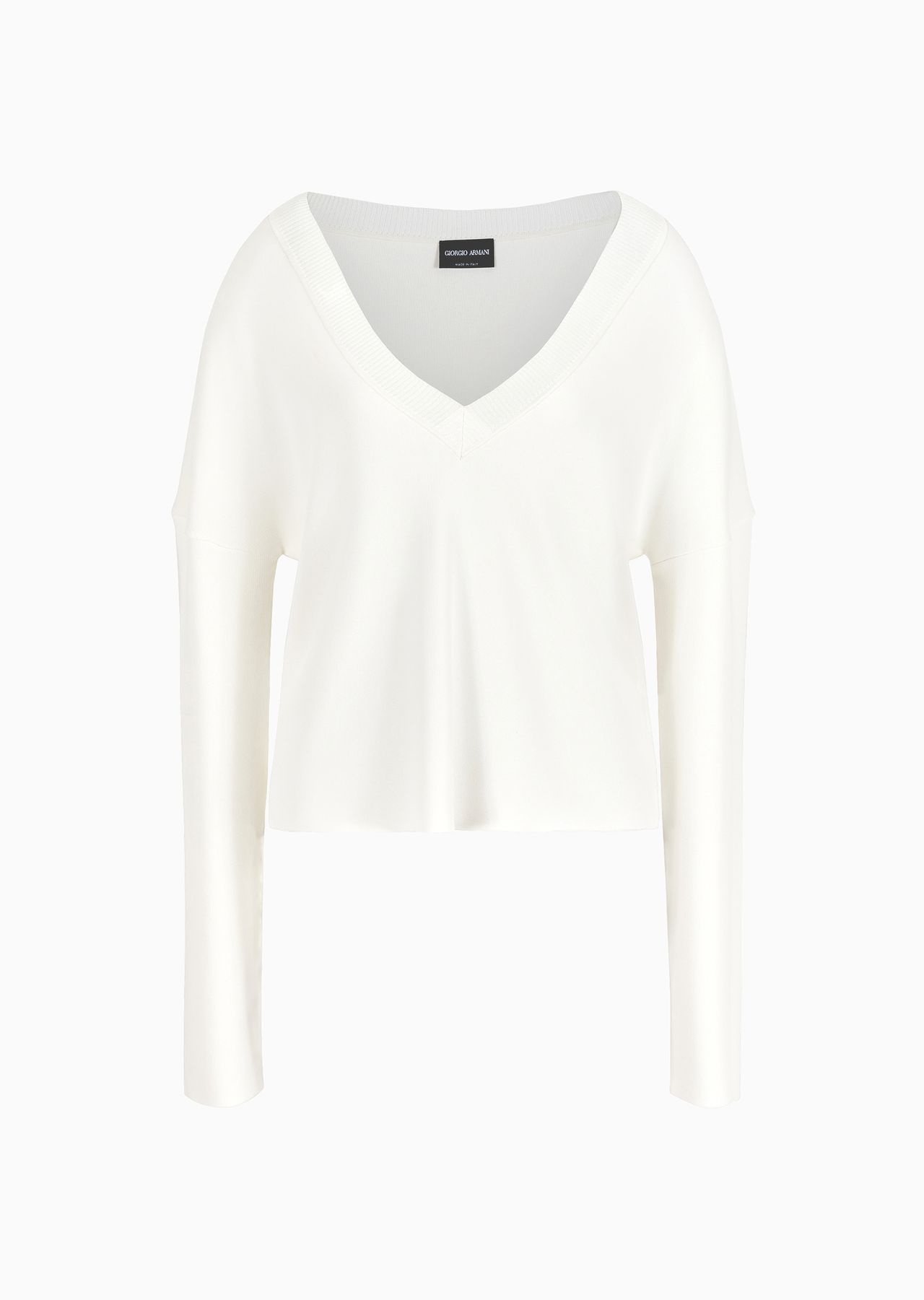 Viscose V-neck jumper - 1