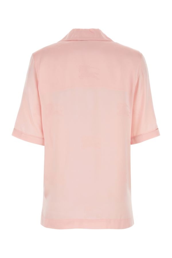 Tシャツ・カットソー Burberry FW23 Pastel pink satin shirt (8071350 B6281) Burberry Pastel Pink Satin Shirt | italist