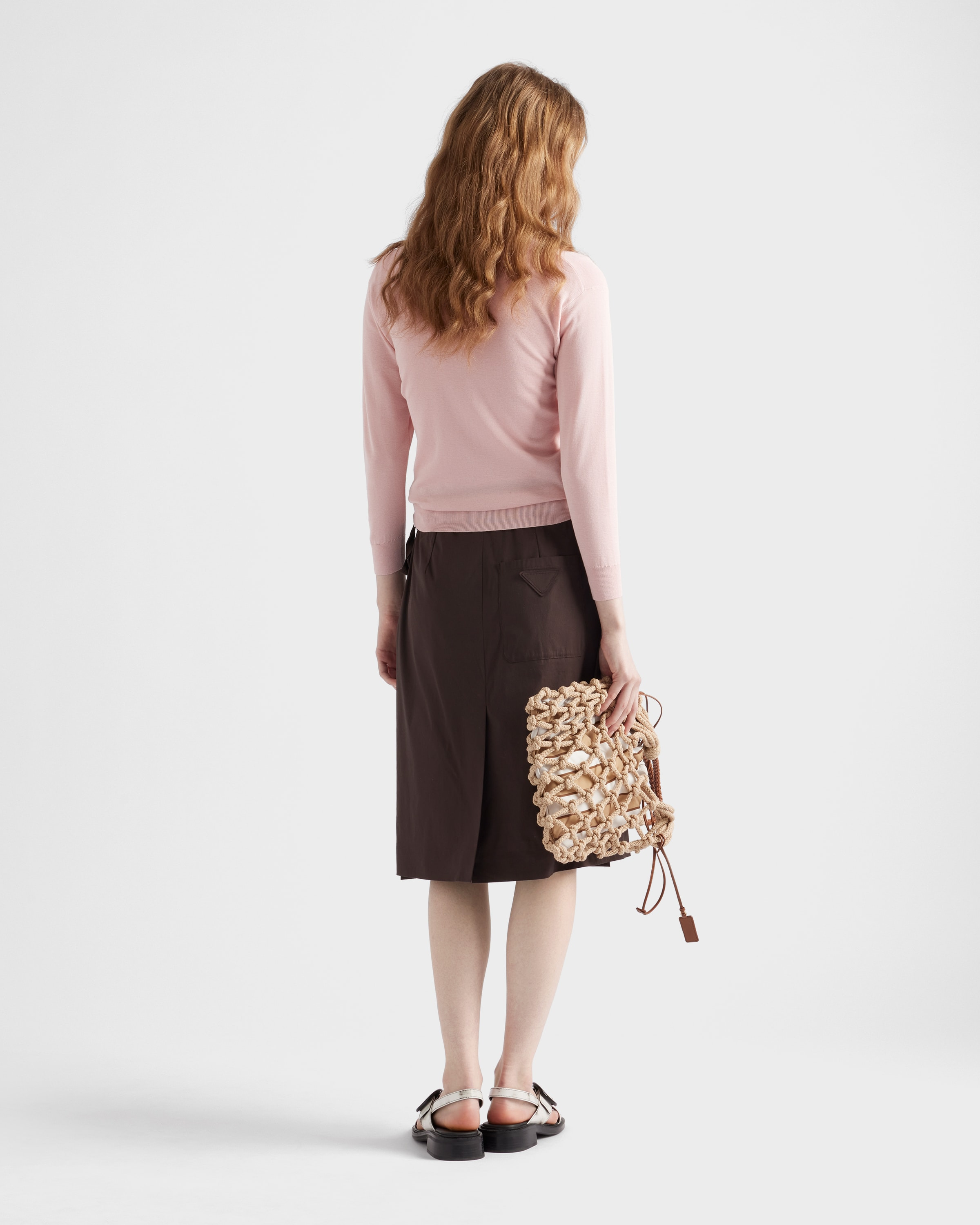 Cotton and silk knit cardigan - 5