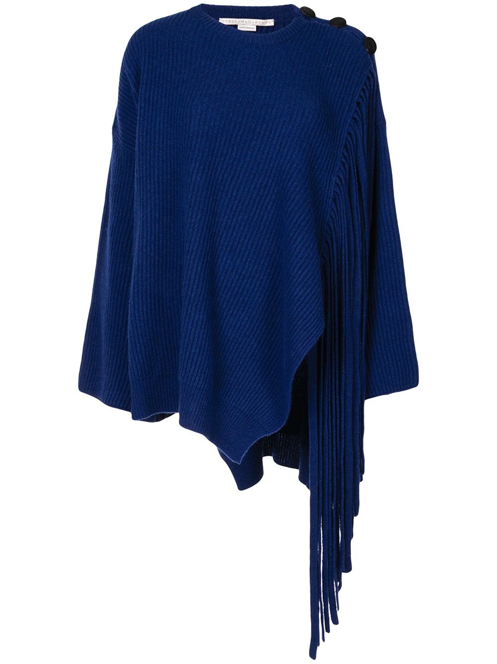 ribbed-knit fringe detailed jumper - 1