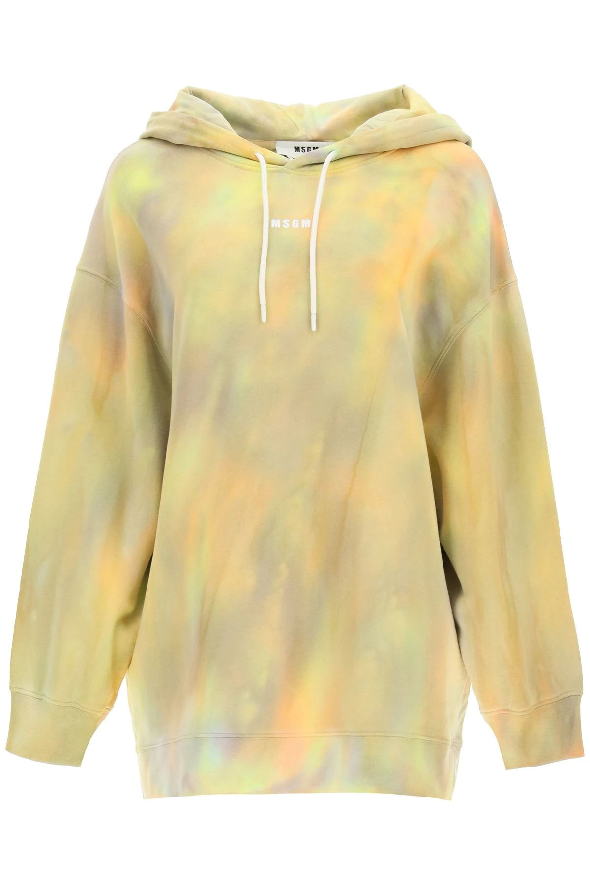 HOODIE WITH TIE-DYE MOTIF - 1