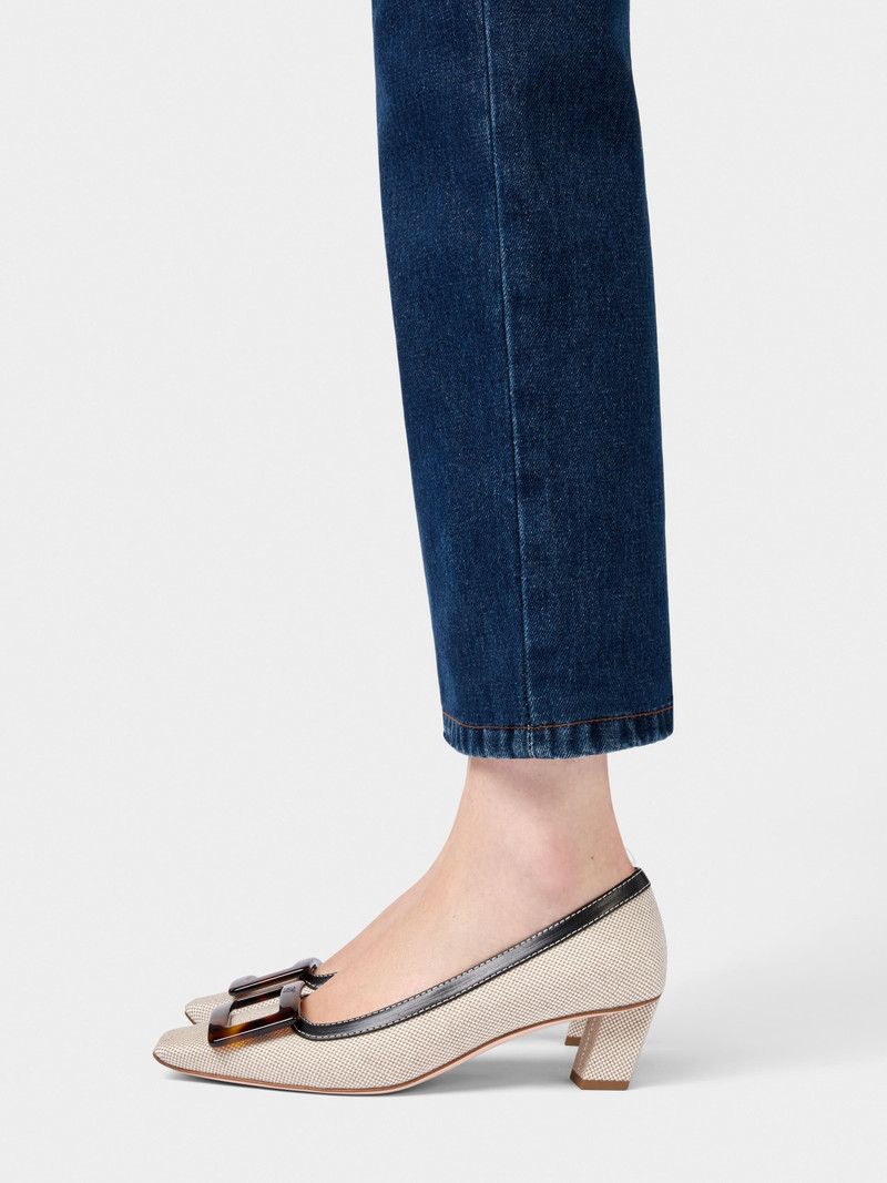 Roger Vivier Belle Vivier Pumps in canvas outlook
