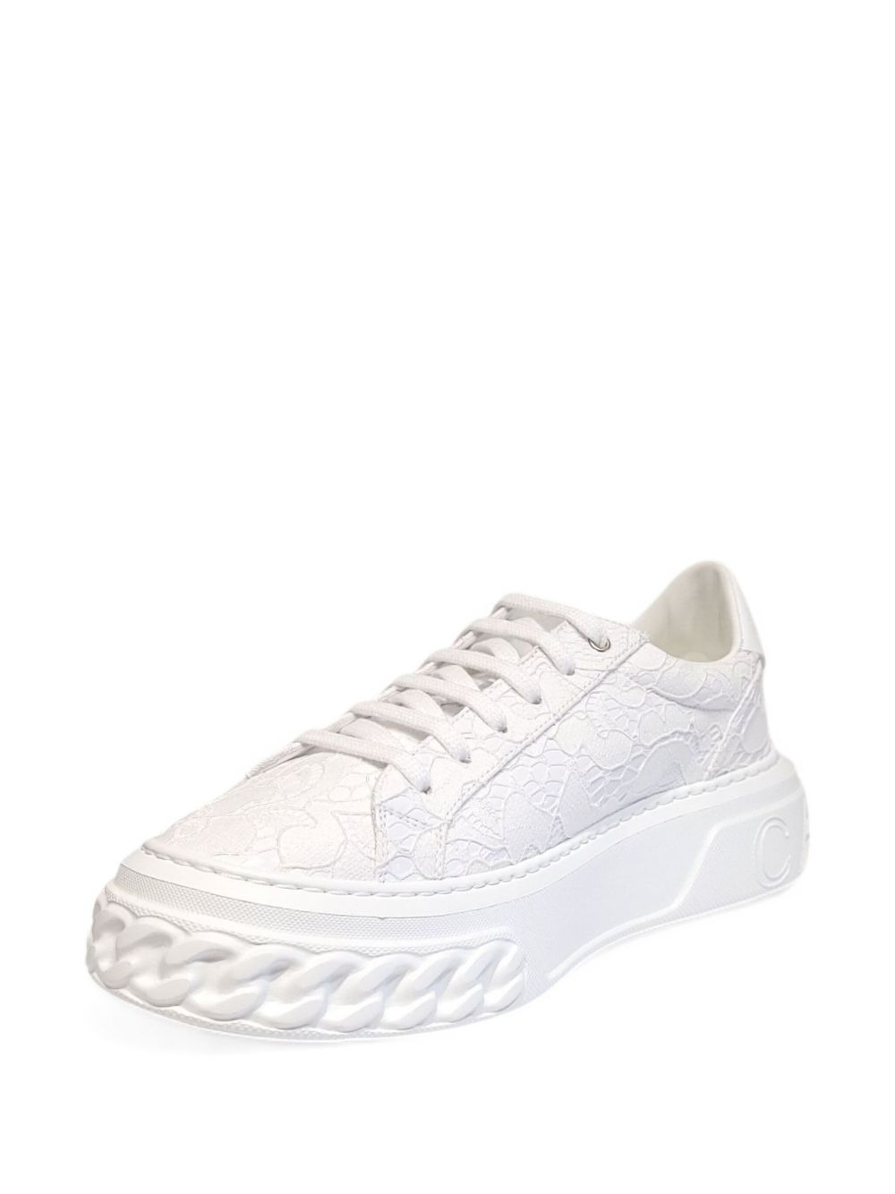 Off Road lace-effect chain-trimmed sneakers - 5