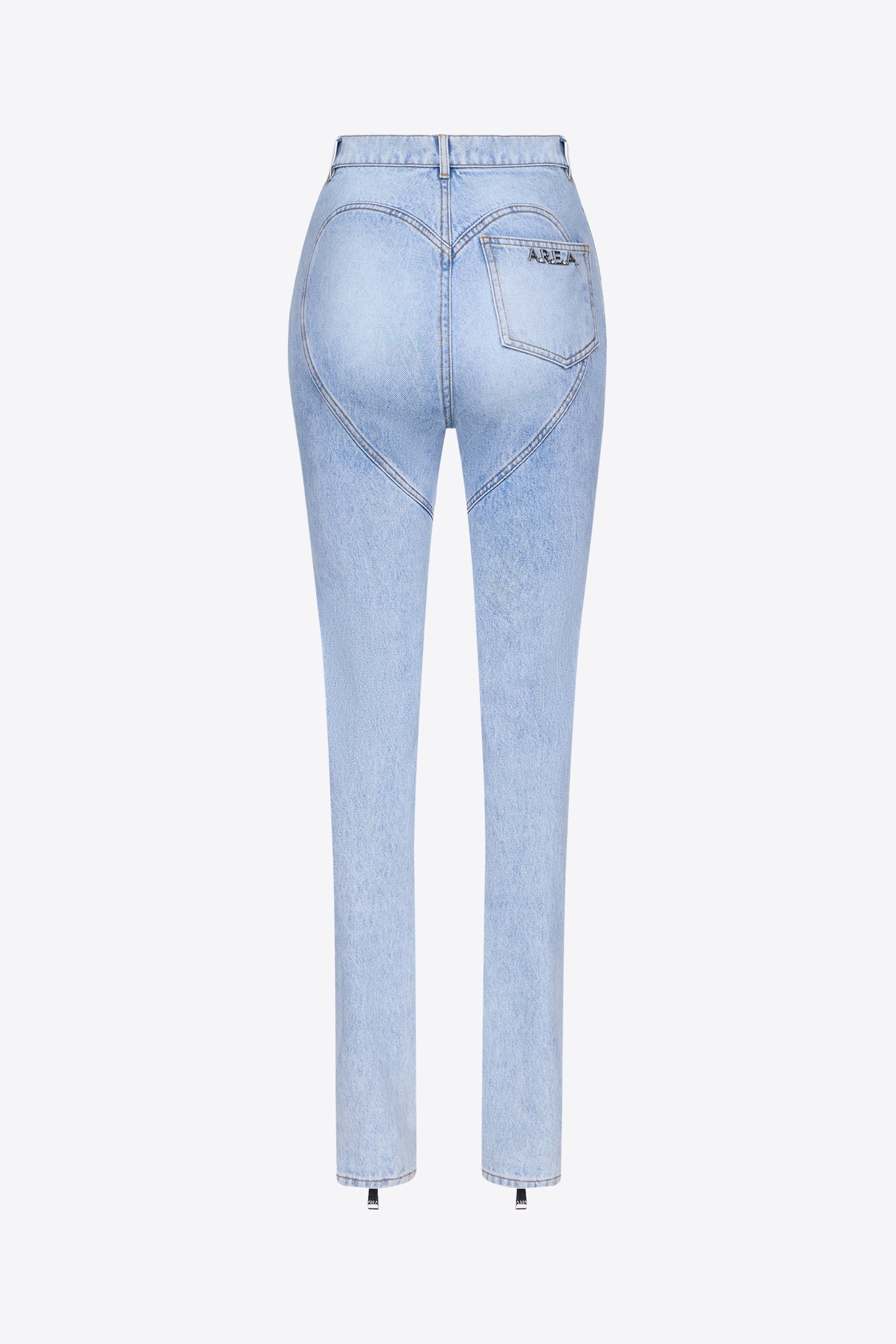 FLOWER CORSAGE ANKLE ZIP JEAN - 2