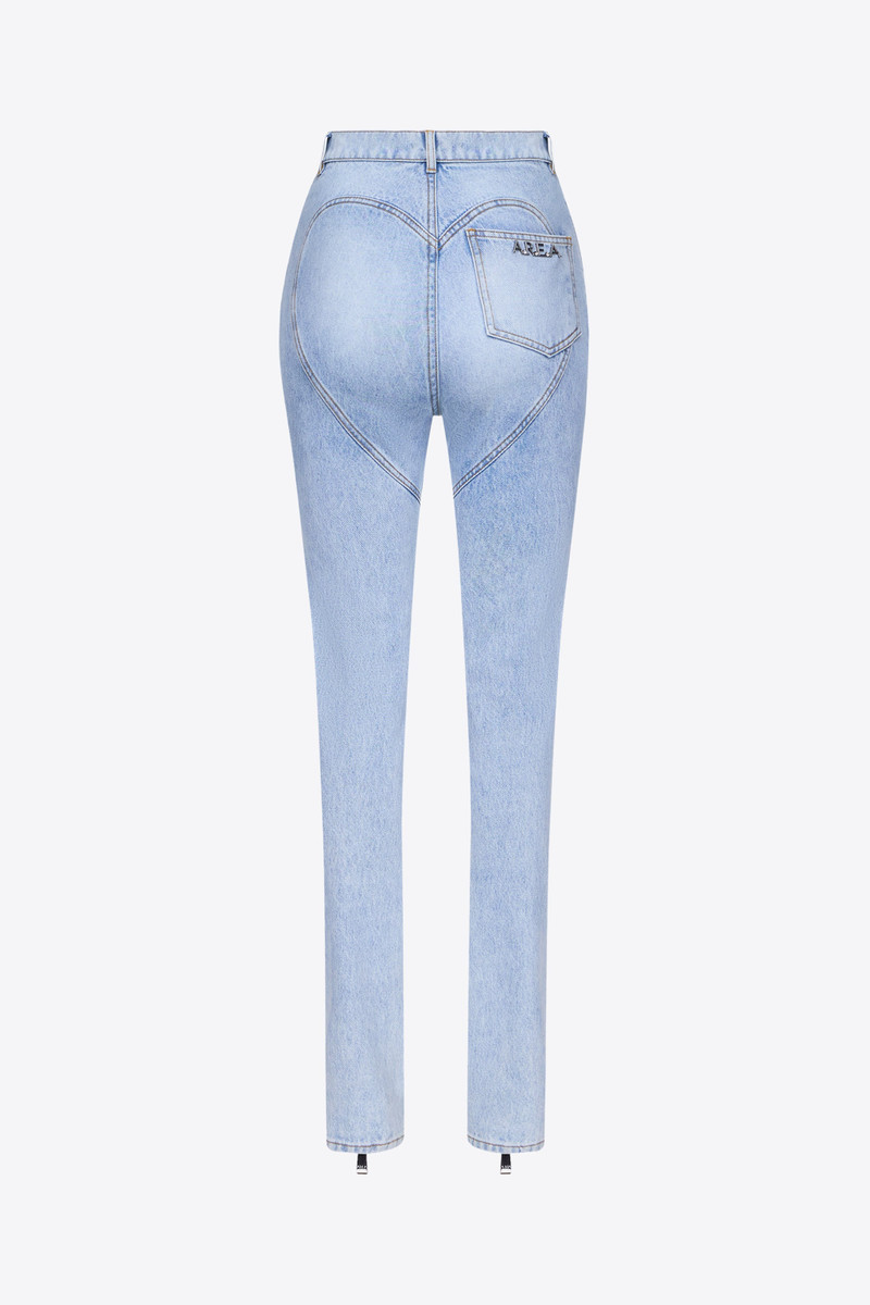 AREA FLOWER CORSAGE ANKLE ZIP JEAN outlook