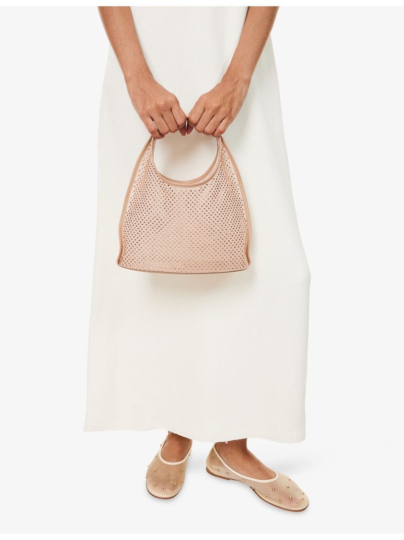 DEAR FRANCES Crystal-Embellished Mini Mesh Tote Bag outlook