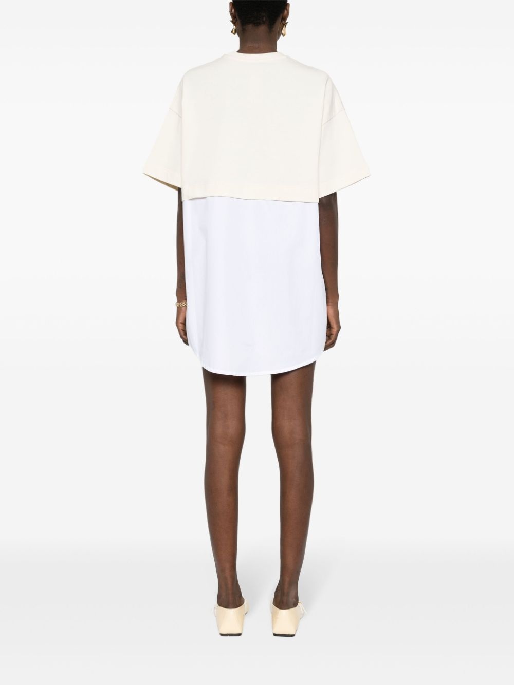 layered shirt dress - 4