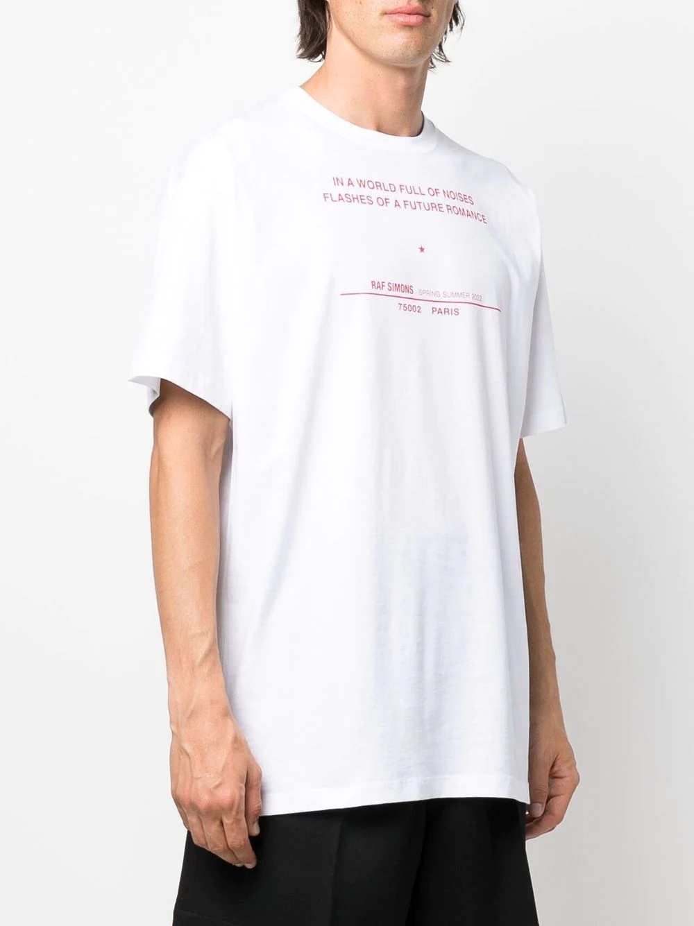 slogan-print short-sleeve T-shirt - 3