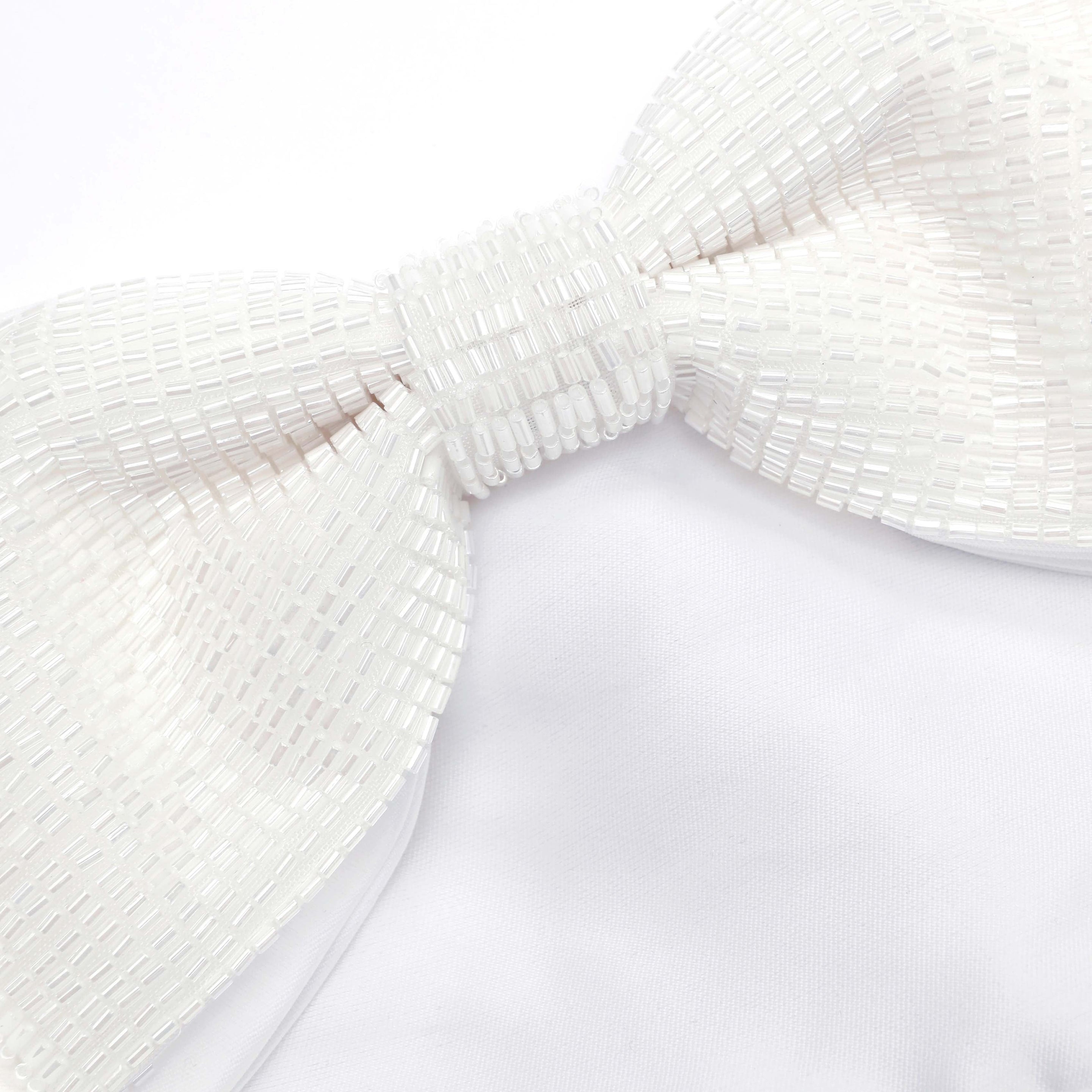 White Taffeta Bandeau Mini Dress - 5