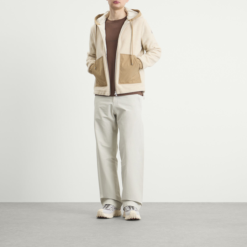 Moncler Moncler Teddy Fleece Zip Up Hooded Fleece outlook