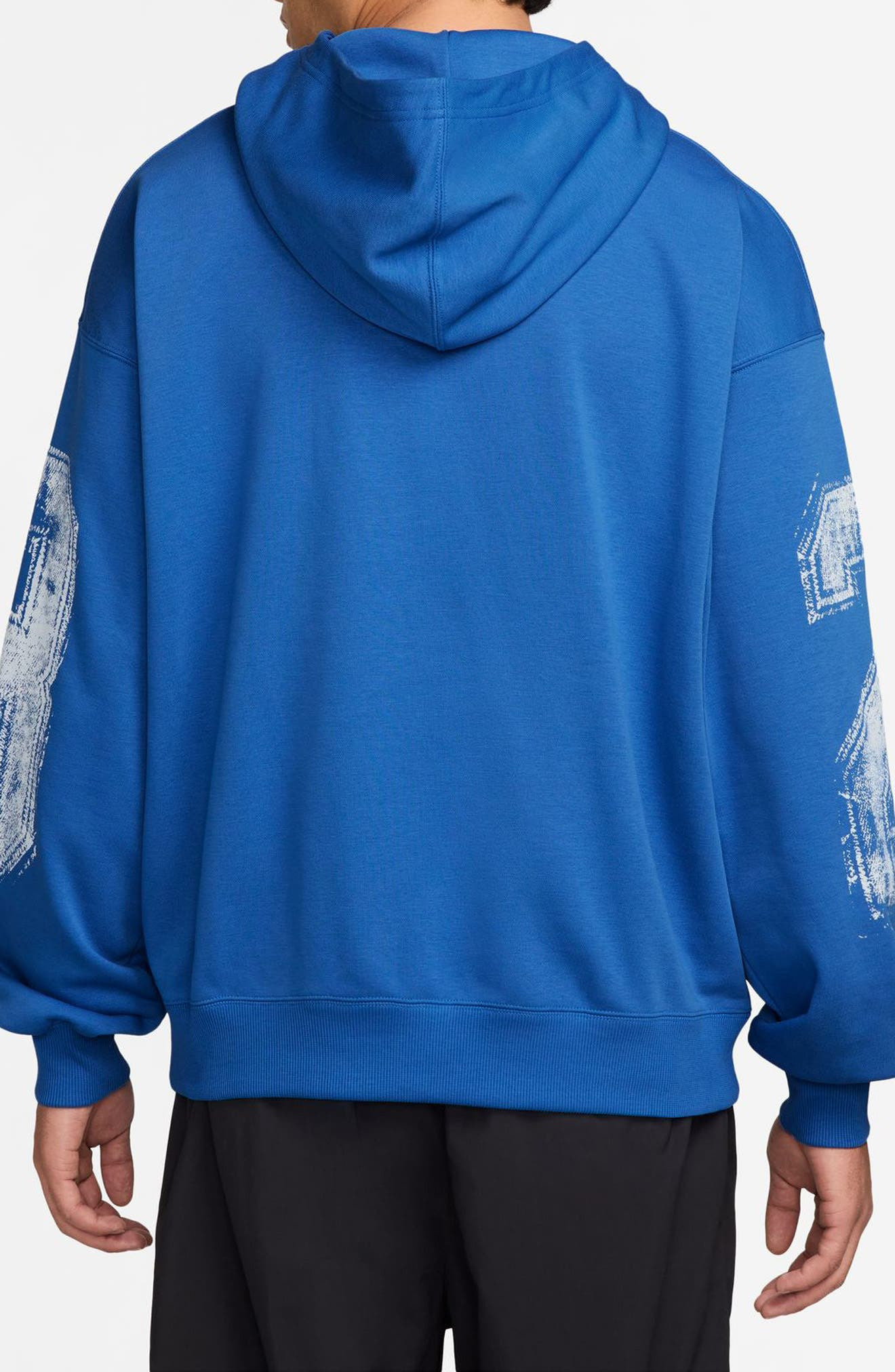 Jordan Brooklyn Collegiate Oversize Hoodie in Sport Blue/Black at Nordstrom - 2