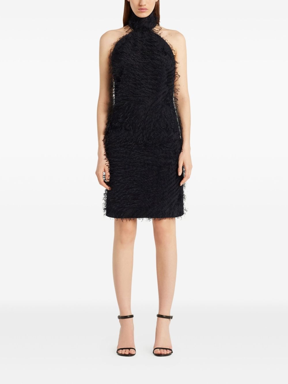 fringed halter-neck dress - 2